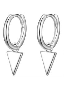 Glanzst&uuml;cke M&uuml;nchen Glanzst&uuml;cke M&uuml;nchen, Damen, Paar Creolen &raquo;Set: F695&laquo; aus Sterling Silber, silber, silber, Geometrische Silbercreolen