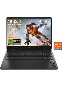 HP, Gaming-Notebook &raquo;OMEN 16-ap0286ng&laquo; 40, 64 cm / 16 &prime;&prime; AMD Ryzen 9 GeForceRTX5060 1.000 GB SSD, Shadow Black, NVIDIA GeForce RTX 5060 8GB VRAM