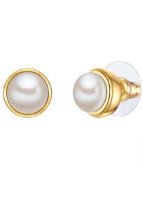 Yokoamii, Damen, Paar Ohrstecker &raquo;Set: Y88&laquo; mit Perle, gelbgold, gelbgold, Damen-Ohrstecker