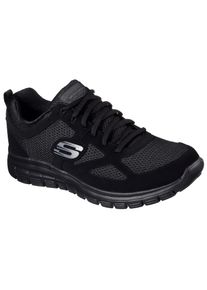 Skechers , Sneaker »BURNS-AGOURA« Freizeitschuh, Halbschuh, Schnürschuh im monochromen Look , schwarz , 46 , 46 , Lässiger Halbschuh mit weich...