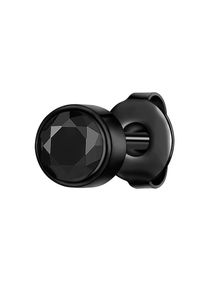 True Rebels, Herren, Paar Ohrstecker &raquo;TR311&laquo; mit Zirkonia, schwarz + schwarz, schwarz + schwarz, Ohrstecker f&uuml;r Herren (1 St&uuml;ck)