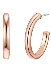 Yokoamii , Paar Creolen »Set: Y53« Creolen roségold , roségold , 28,8 mm , Moderne Creolen für Damen