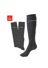 Copenhagen Studios , Kniestrümpfe Packung, 2 Paar tlg. mit weicher wärmender Wolle , 2x anthrazit , 35-38 , 35-38 , Weiche Wollkniestümpfe in...