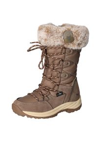 Mustang Shoes , Kinder , Winterstiefel , Snowboots, Schnürboots mit TEX-Ausstattung , taupe , 28 , 28 , Mit Schnürung und Reißverschluss
