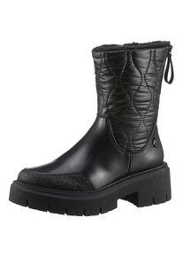MARCO TOZZI by GMK , Winterboots »TORIA« , Blockabsatz, Plateau, Winterstiefelette mit TEX-Ausstattung , schwarz , 41 , 41 , Trendige Stiefelette...