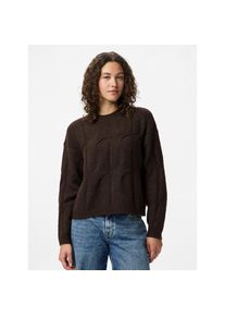 Pieces, Damen, Strickpullover &raquo;PCJENNA LS O-NECK CABLE KNIT NOOS BC&laquo;, Hot Fudge, XXL, Hot Fudge, Pullover von Pieces