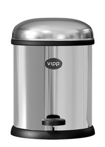 Bin poubelle à pédale 3L Vipp acier inoxydable