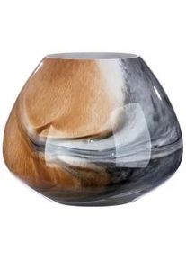 Vase Grau/Cognac
