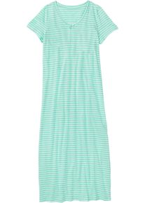bonprix Bawełniana długa koszula nocna, zielony, 56/58