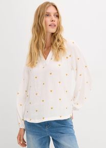 bonprix Muszlin tunika, fehér, 38