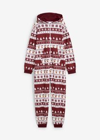 Sweat-jumpsuit for barn, rød, størrelse 140/146, bonprix