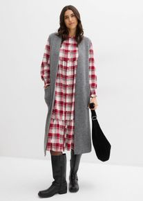 Strikket vest, grå, størrelse 40/42 (M), bonprix