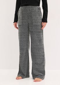 Loungewear-bukse i myk chenille, grå, størrelse 52/54 (XXL), bonprix