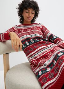 Strikket kjole, rød, størrelse 48/50 (XL), bonprix
