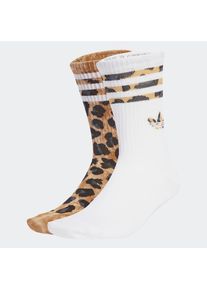 adidas originals , Damen , Sportsocken »LEO CREW S 2P« , Bronze Strata / Black , L (43/45) , L (43/45) , Weiche, wadenlange Socken mit...