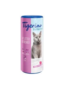 Tigerino Refresher D&eacute;sodorisant pour liti&egrave;re .- parfum talc pour b&eacute;b&eacute; 2 x 700 g