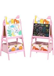 Aiyaplay Kindertafel , Rosa , Holzwerkstoff , 49x113x53.5 cm , Spielzeug, Kinderspielzeug, Malen & Basteln