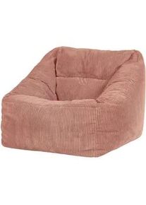I.C.O.N. icon Sitzsack Cord Sessel Natalia , Pink , Textil , 340 L , Freiform , 97x73x84 cm , Hergestellt in Deutschland, Oeko-Tex® Standard 100, Reach , Wohnzimmer, Hocker, Sitzsäcke, XXL Sitzsäcke