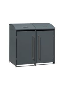 Tchibo - Mülltonnenbox - 139x83x135cm - anthrazit - Stahl