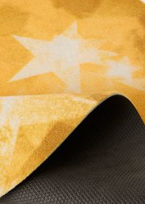 bonprix Covor rotund cu steluțe, lavabil, auriu, Ø 60 cm