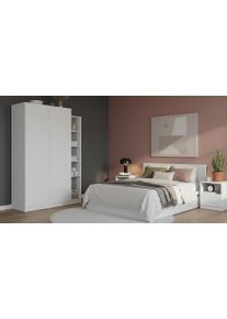 Pickawood Armoire blanche sur mesure Mélaminé premium