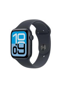 Smartwatch Apple Watch SE 3 (2025), GPS + Cellular, 44mm, Ecran Retina LTPO OLED, Chip S10 cu Procesor Dual-Core, 64GB Flash, Wi-Fi, Bluetooth, Curea Sport Band M/L (Negru)