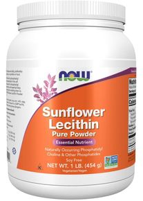 Now Foods Sunflower Lecithin Pure Powder, 454 g Dose
