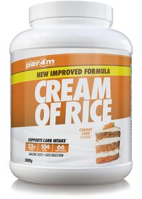 Per4m Cream of Rice, 2000 g Dose, Carrot Cake