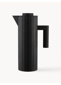 Alessi Termoska so štruktúrovaným povrchom Plissé, 1 l Čierna Umelá hmota 1 l