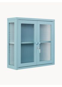 Mustard Made Regał ścienny The Kit Niebieski Metal, Szkło S 60 x W 57 cm