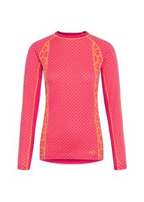 KARI TRAA Women's Lekker L/S Merino base layer Women (XL, pink)