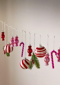 Julgranskulor (3-pack) - r&ouml;d - storlek Onesize - bonprix