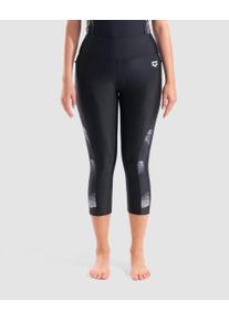 arena Rash Guard - Women - Black-black Multi - Size: 30 - Women's arena Modesty 3/4 Tight