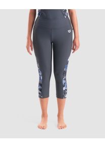 arena Rash Guard - Women - Asphalt-asphalt Multi - Size: 38 - Women's arena Modesty 3/4 Tight
