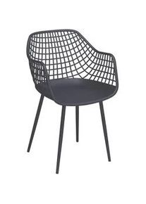 Ambia Garden Gartensessel , Grau , Metall, Kunststoff , konisch , 58x86x55 cm , Bsci , Gartenmöbel, Gartensessel