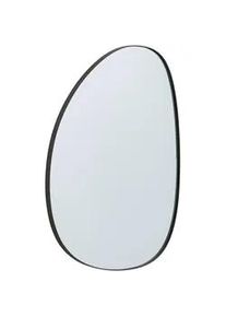 Mid.you Wandspiegel , Schwarz , Metall, Glas, Holzwerkstoff , Freiform , 60x80x2.5 cm , Reach, Bsci , Garderobe, Garderobenspiegel