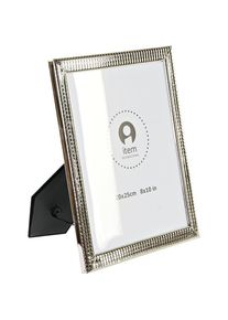 DKD Home Decor, Bilderrahmen, Fotorahmen Silberfarben Metall Shabby Chic 22 x 2 x 27 cm