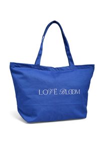 Pieces, Tasche, Pcsina Canvas Shopper, Blau
