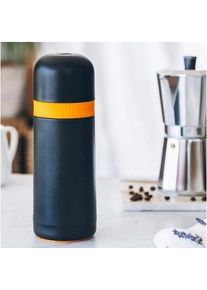 BRA Doppelwandige Thermosflasche, Thermoskanne, Schwarz