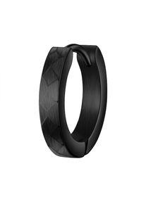 True Rebels, Herren, Paar Creolen &raquo;TR323&laquo;, schwarz, schwarz, Creole f&uuml;r M&auml;nner (1 St&uuml;ck)