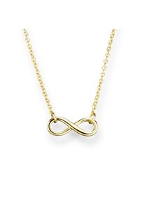 Glanzst&uuml;cke M&uuml;nchen Glanzst&uuml;cke M&uuml;nchen, Damen, Kette mit Anh&auml;nger &raquo;X958&laquo; aus Sterling Silber, gelbgold, gelbgold, Grazile Halskette mit trendigem "Infinity"-Symbol