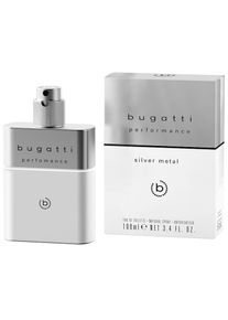 Bugatti , Eau de Toilette »performance silver metal for him EdT 100ml« , transparent , Herrenduft