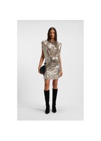 BOSS Orange, Damen, Paillettenkleid &raquo;Dillana Premium Damenmode&laquo; mit Schulterpolstern, Slim Fit, Orange 800, N-Gr, 44 -N-Gr, Orange 800, Kleid von BOSS