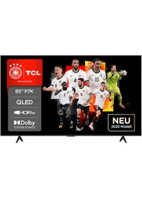TCL, QLED-Fernseher &raquo;85P71KX1&laquo; 215 cm/85 Smart-TV Multi-HDR, Dolby Vision, Smart TV, Apple Airplay2, Dolby Atmos, Onkyo, schwarz, ONKYO 2.1 