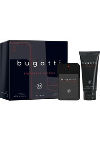 Bugatti , Duft-Set »signature carbon for him EdT 100ml + 200 ml DG GP« flexibel ca. 53-62 cm für eine optimale Passform , transparent , Herrenduft