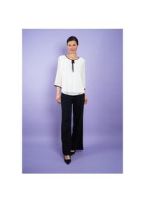 Seidel Moden , Chiffonbluse »Exklusiv bei OTTO« in eleganter 2 in 1 Optik - MADE IN GERMANY , offwhite , 42 , 42 , 3/4-Arm Bluse von Seidel Moden