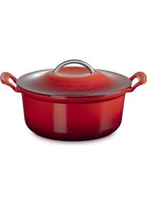 Le Creuset Bräter MODERN HERITAGE 4,6l Kirschrot, Pfanne + Kochtopf, Rot