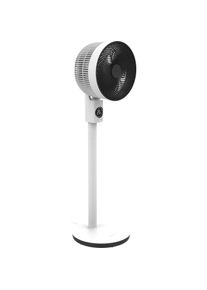 MEACO Sefte 10" Pedestal, Ventilator, Schwarz, Weiss