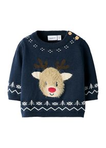 name it Pulóver 'NBMREOME' unisex kék , Méret 50