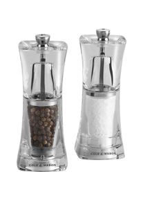 Cole & Mason Cole & Mason - Peper- en zoutmolenset Crystal, Pfeffermühle + Salzmühle, Transparent